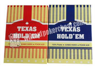 Carte della mazza segnate Holdem del Texas fatte dall'indice enorme di plastica