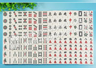 Cinese contrassegnato di gioco invisibile Mahjong degli accessori 136 pezzi per il contatto Lense