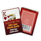 2 carte di frode del poker di indice del leone di spettacolo invisibile enorme delle carte da gioco
