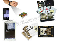Il poker contrassegnato del club di Copag di dimensione del ponte carda le carte da gioco di frode del casinò
