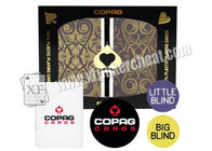 Il poker contrassegnato del club di Copag di dimensione del ponte carda le carte da gioco di frode del casinò