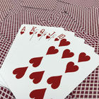 Carte da gioco di plastica rosse del PVC No.999 per i giochi 58 * 88mm del casinò