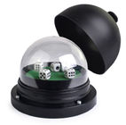 Tazza rotonda elettrica di plastica nera per l'imbroglione di gioco dei dadi del casinò con telecomando