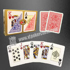 Carte da gioco di plastica di Modiano/carte dorate del casinò del trofeo per il poker del Texas