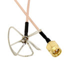 antenna FPV Antenne Exteral Antena della trasmissione RHCP di avoirdupois del trifoglio della foglia 5.8G con il connettore di SMA