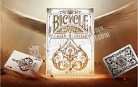 L'arco di carta della bicicletta inclina il colore grigio 8.8*6.3cm delle carte da gioco del poker