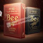 Carte da gioco invisibili di carta dorate dell'ape PLC066 per baccarat/black jack
