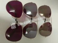 Lettore UV del poker degli occhiali da sole di forma ovale di Fashional per le carte da gioco contrassegnate UV