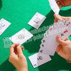 Carte da gioco invisibili di Mahjong della carta in bianco e nero del PVC per l'analizzatore del poker