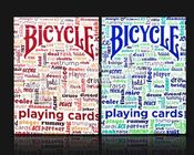 Carte da gioco contrassegnate della bicicletta della carta dell'imbroglione del poker dell'inchiostro simpatico per le lenti