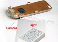 Analizzatore di plastica dorato della mazza di caso del caricatore di Iphone 6 con la micro macchina fotografica