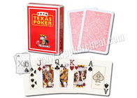 Carte contrassegnate di gioco enormi di plastica del lato dell'Italia il Texas Modiano per il preannunciatore del poker
