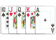 Puntelli di gioco su ordinazione Copag 1546 carte da gioco enormi di plastica di indice