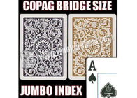 Il Brasile Copag 1546 carte da gioco enormi di plastica dorate nere per i giochi del casinò