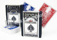Vada in bicicletta le carte da gioco/100 carte da gioco di plastica di parità aurea di Prestige