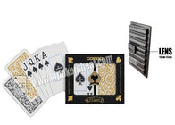 Il Brasile Copag 1546 carte da gioco enormi di plastica dorate nere per i giochi del casinò