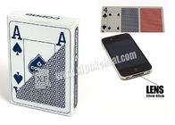 Carte da gioco di plastica di Copag di indice blu del jumbo 4 per il preannunciatore del poker