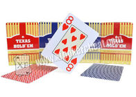 Carta da gioco del Texas Holdem con la dimensione del poker e l'indice enorme fatti da plastica