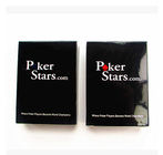 Carta da gioco di plastica di rosso blu della stella del poker per i puntelli di gioco con un indice di 2 jumbo