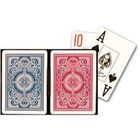 Carte da gioco di gioco dei puntelli di rosso blu della freccia di Kem del poker di indice enorme di plastica di dimensione