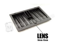 Macchina fotografica di plastica nera ISO9001 approvato del vassoio del chip del casinò dell'analizzatore della mazza