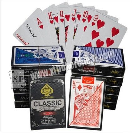 Plastica classica contrassegnata dello strumento magico che gioca le carte del poker per il dispositivo dell'imbroglione di gioco dell'analizzatore