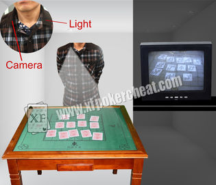Macchina fotografica del collare dell'analizzatore della carta da gioco per si vedano le carte da gioco della marcatura della parte