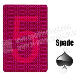 Carte da gioco invisibili di manifestazione magica, carte rosse del poker 3A per l'imbroglione di gioco