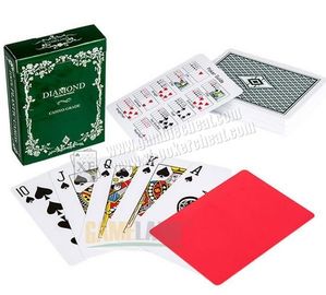 Carte da gioco contrassegnate dell'inchiostro UV ed infrarosso del diamante di plastica del PVC per le lenti invisibili