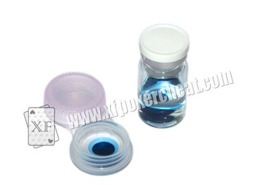 Lenti a contatto dell'inchiostro simpatico dell'imbroglione della mazza/lenti a contatto UV blu del casinò