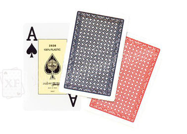 Spagnolo Fournier 2826 piattaforme di gioco di plastica di rosso blu 2 delle carte da gioco dei puntelli