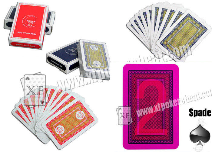 Il poker contrassegnato dell'inchiostro simpatico di KIZILAY carda le carte da gioco della marcatura per le lenti a contatto