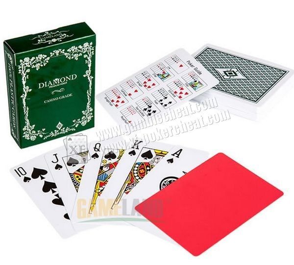 Carte da gioco contrassegnate dell'inchiostro UV ed infrarosso del diamante di plastica del PVC per le lenti invisibili